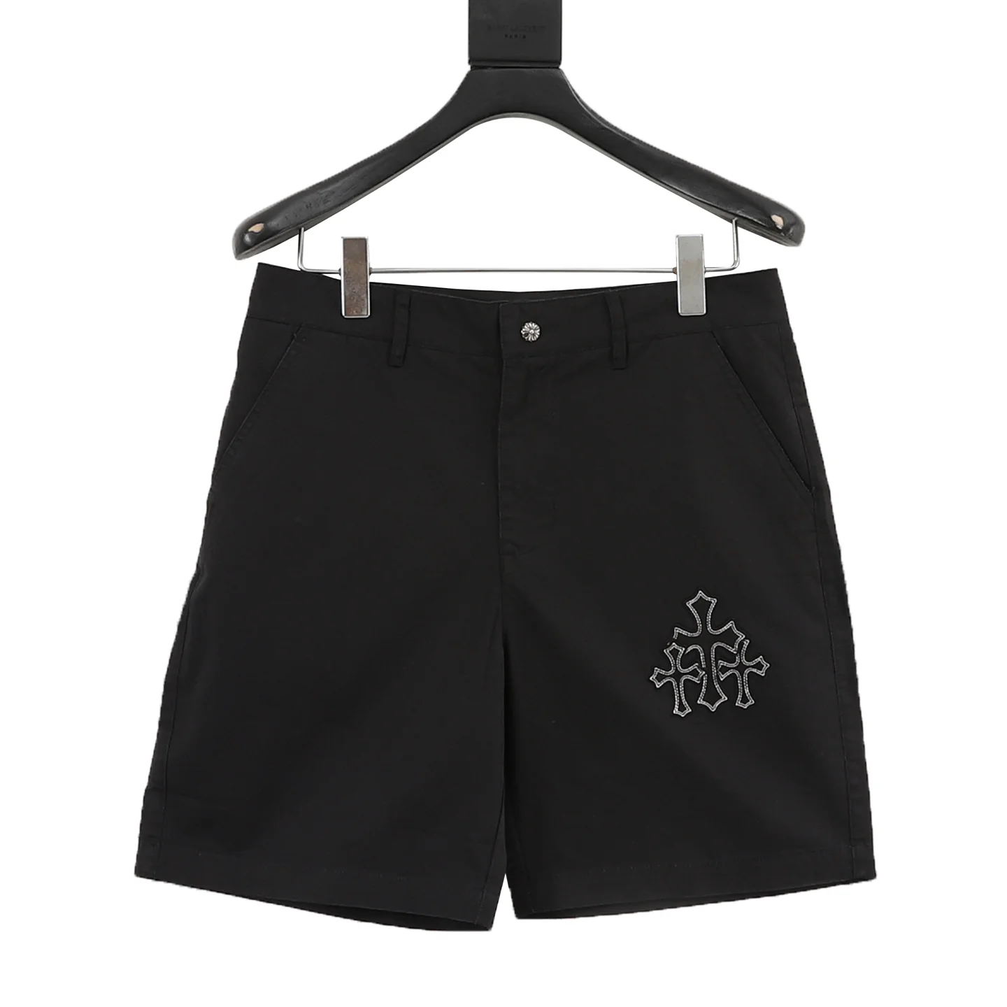 CHROME HEARTS Trousers & Shorts Cotton (Black-Silver) S-XL 150202606040231_89