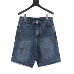 CHROME HEARTS Trousers & Shorts Denim (Blue-Black) 27-30 210202606040478_109