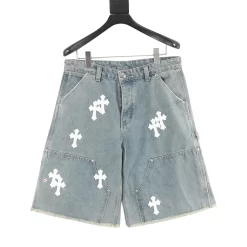 CHROME HEARTS Trousers & Shorts Denim (Blue-White) S-XL 200202606040474_109