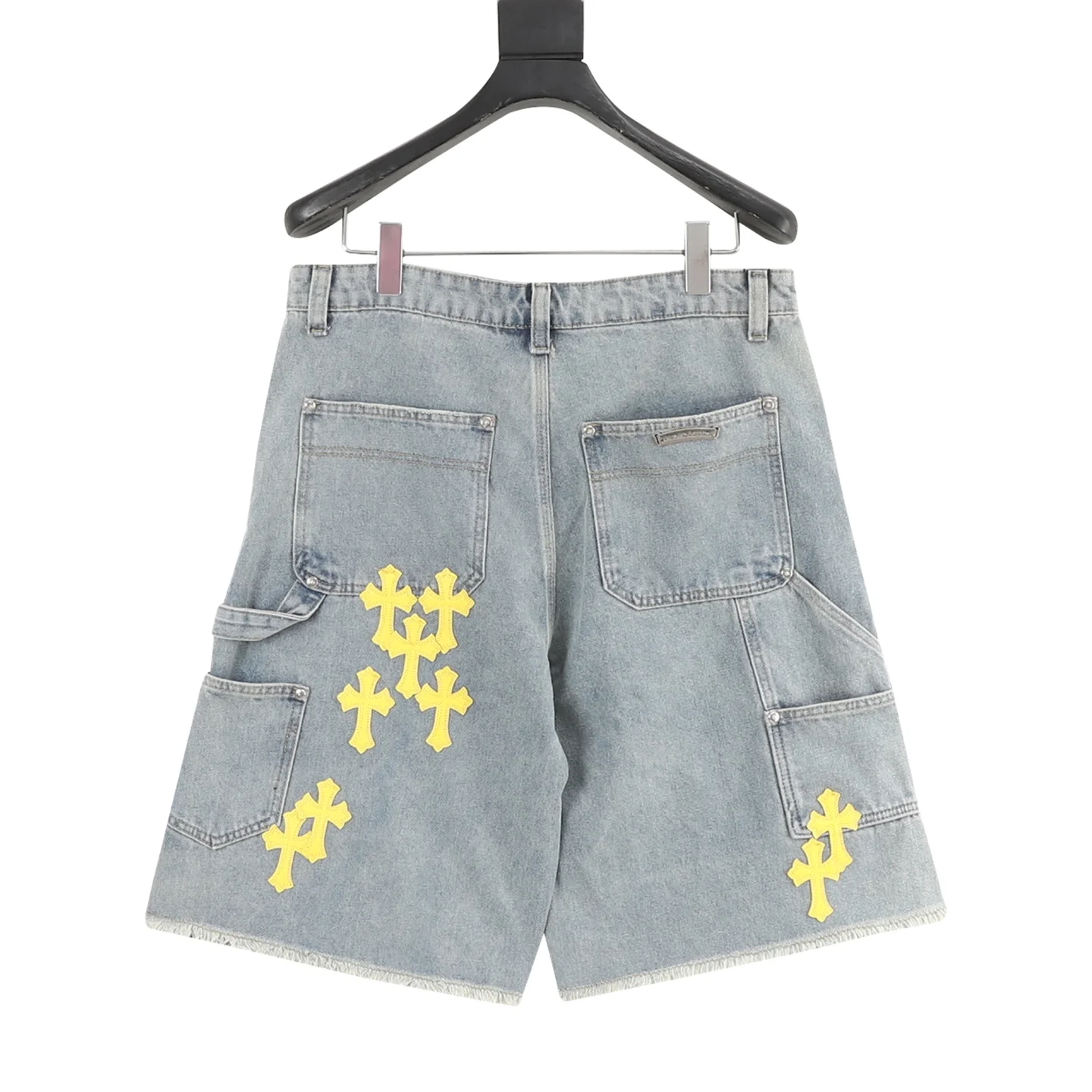 CHROME HEARTS Trousers & Shorts Denim (Blue-Yellow) S-XL 200202606040473_109 - Image 2