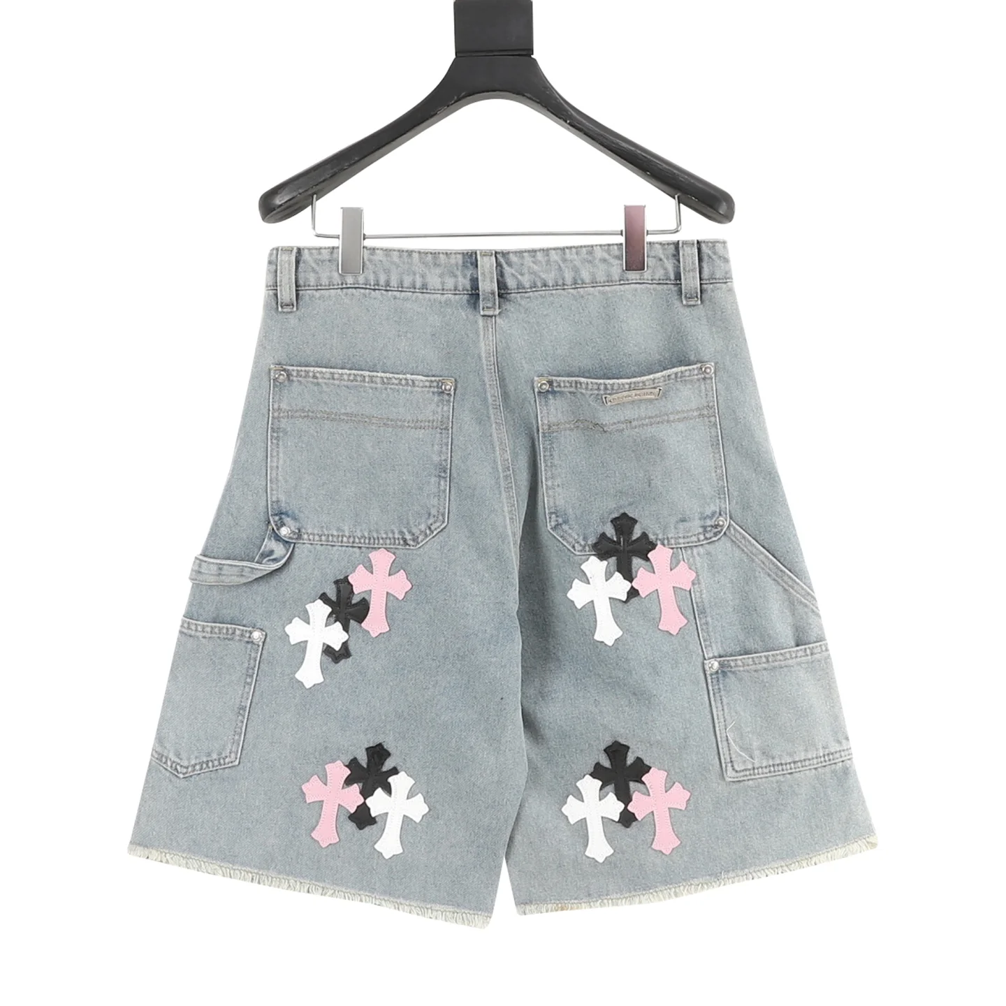 CHROME HEARTS Trousers & Shorts Denim (Light Blue-Black-Pink-White) S-XL 200202606040475_109 - Image 2