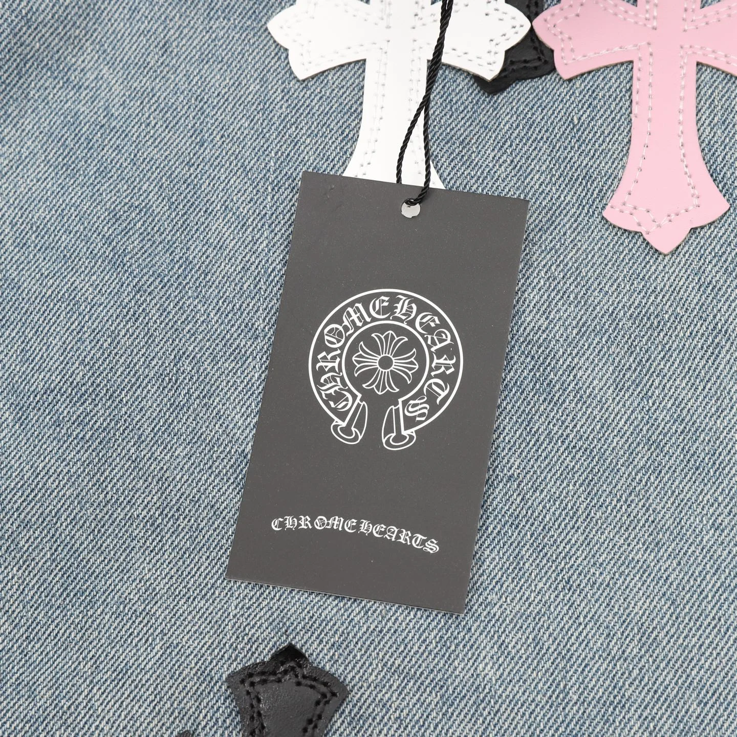 CHROME HEARTS Trousers & Shorts Denim (Light Blue-Black-Pink-White) S-XL 200202606040475_109 - Image 7