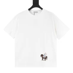 DIOR T-shirts & Vests Cotton (White-Brown-Blue-Red) S-XL 120202606040482_79
