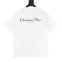 Alternative view of DIOR T-shirts & Vests Cotton (White-Brown-Blue-Red) S-XL 120202606040482_79