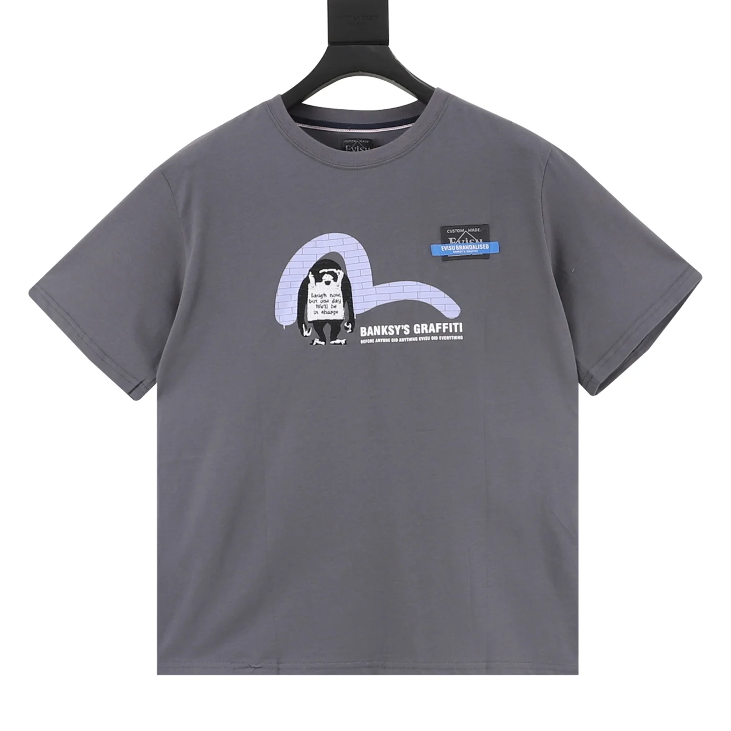 EVISU T-shirts & Vests Cotton (Gray-Black-White-Blue) S-XXL 110202606040227_79
