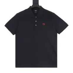 FENDI Shirts & Polos Cotton (Black-Red) S-XL 140202606040527_89