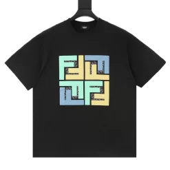 FENDI T-shirts & Vests Cotton (Black-Blue-Yellow-Green) S-XXL 110202606040260_79