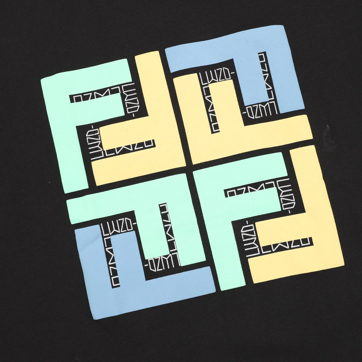 FENDI T-shirts & Vests Cotton (Black-Blue-Yellow-Green) S-XXL 110202606040260_79 - Image 4