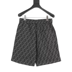 Alternative view of FENDI Trousers & Shorts Cotton (Black-Gray) XS-L 140202606040417_89