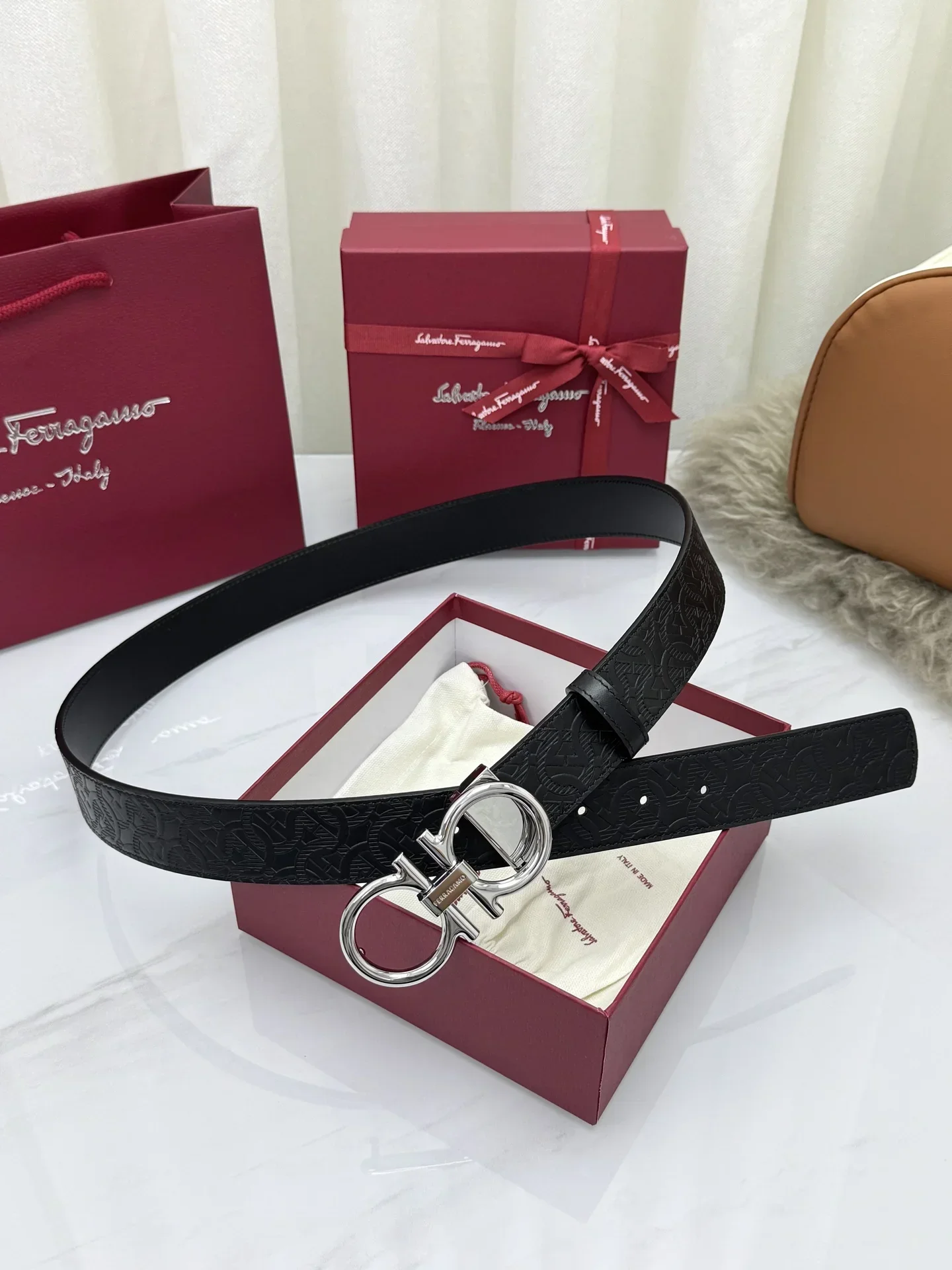 FERRAGAMO Belts Unisex 160202606030068_79 - Image 3