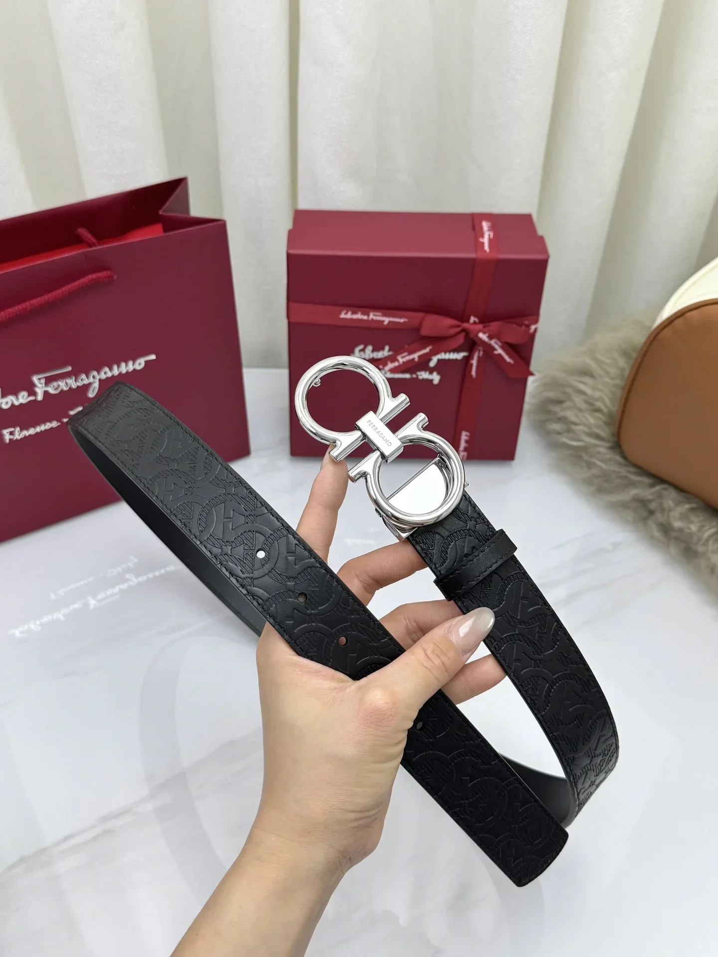 FERRAGAMO Belts Unisex 160202606030068_79 - Image 4