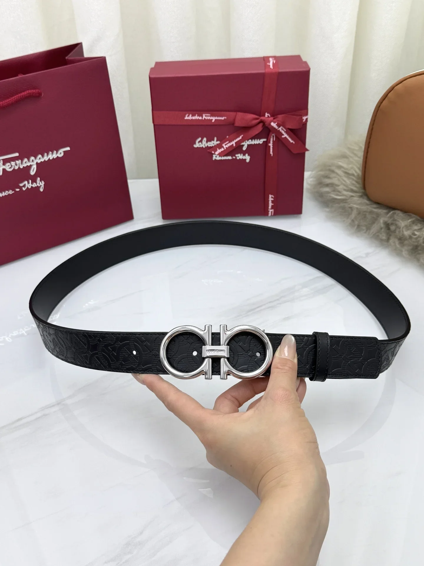 FERRAGAMO Belts Unisex 160202606030068_79 - Image 7