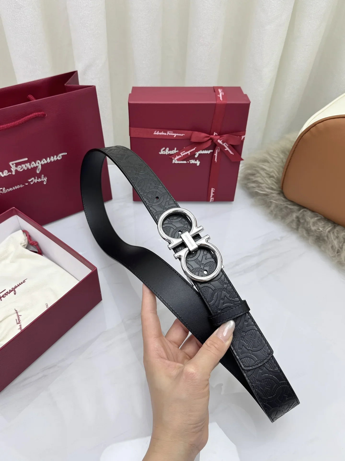 FERRAGAMO Belts Unisex 160202606030068_79 - Image 8