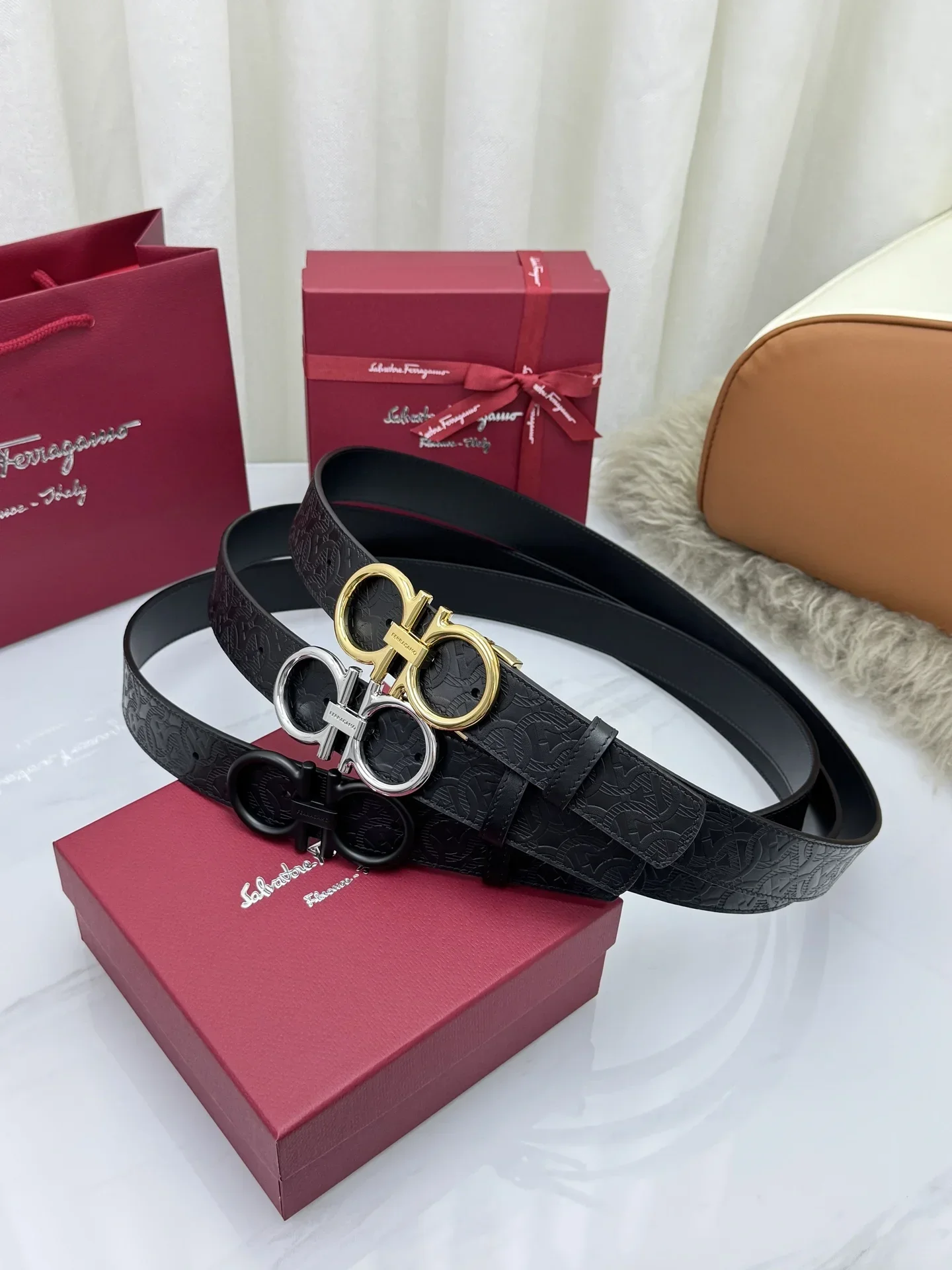 FERRAGAMO Belts Unisex 160202606030068_79 - Image 9