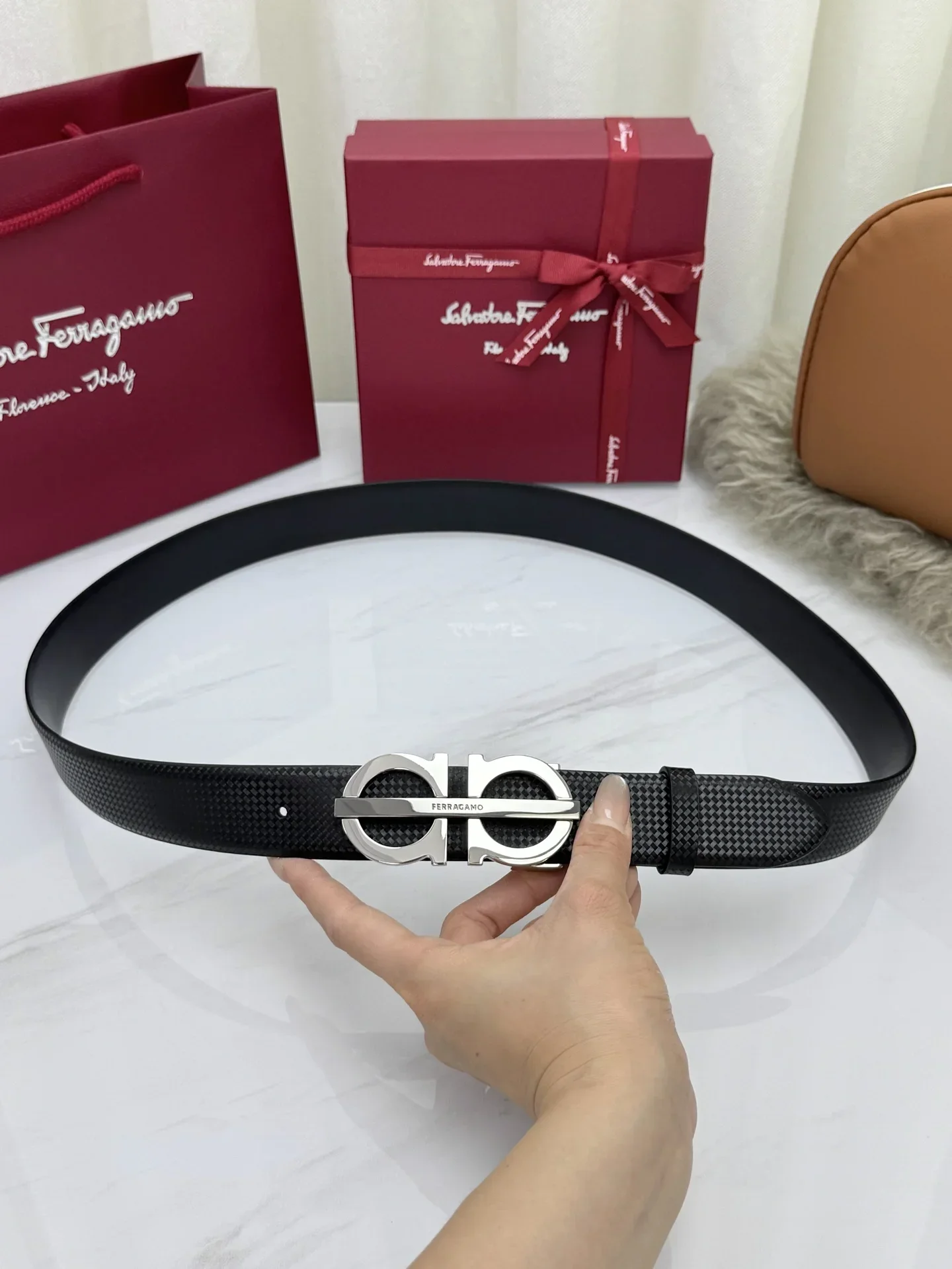 FERRAGAMO Belts Unisex 170202606030078_79 - Image 7