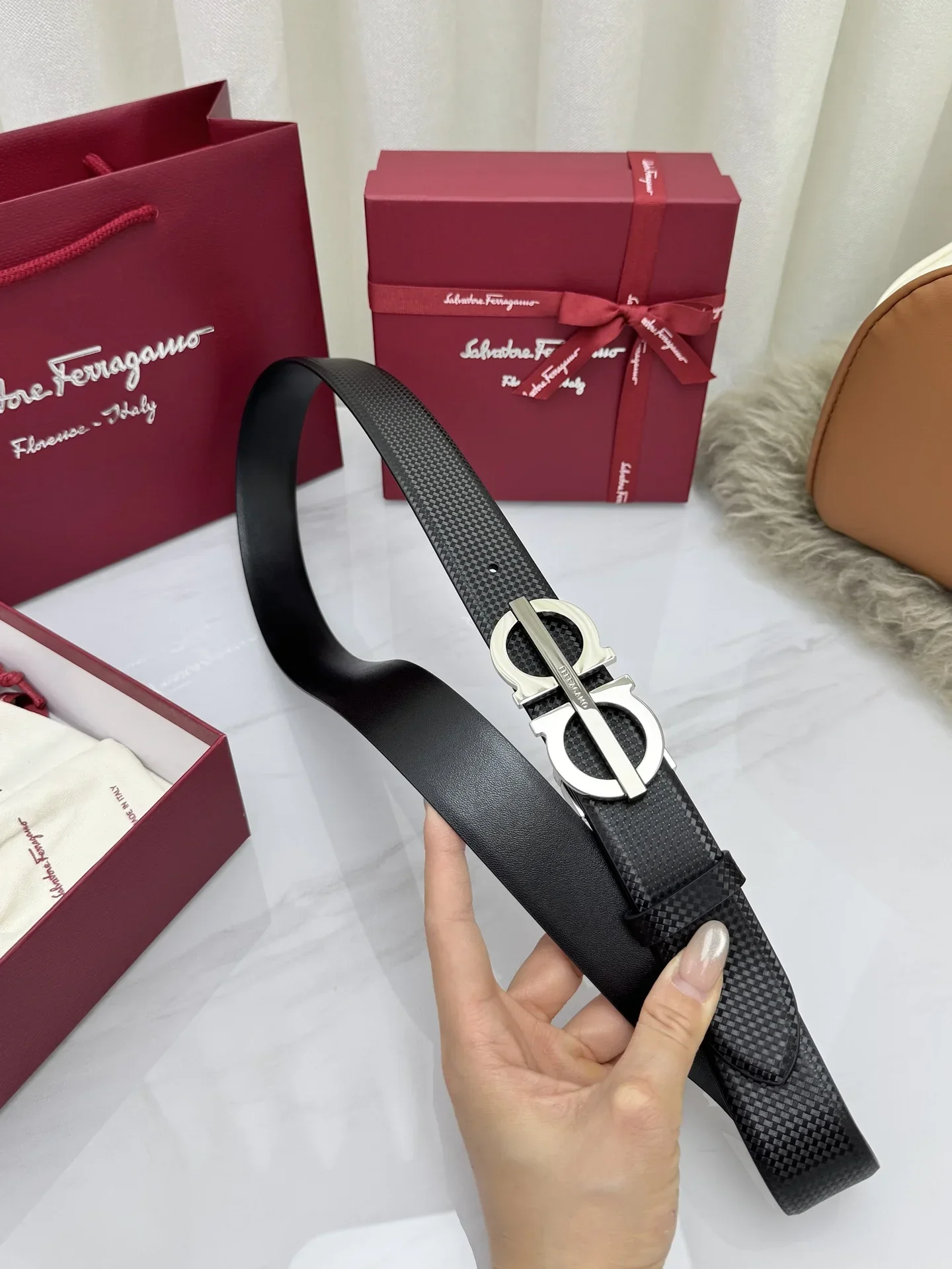 FERRAGAMO Belts Unisex 170202606030078_79 - Image 8