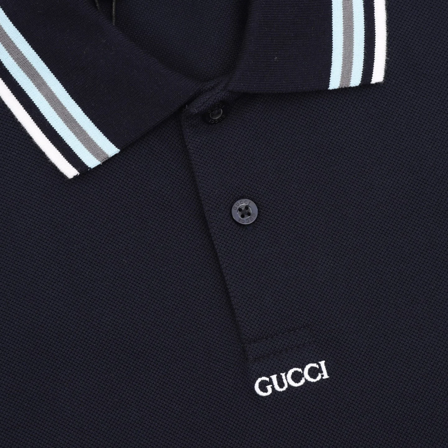 GUCCI Shirts & Polos Cotton (Navy-White-Blue) M-XXL 140202606040657_89 - Image 4