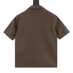 Alternative view of GUCCI Shirts & Polos Linen (Brown) 44-50 190202606040572_99