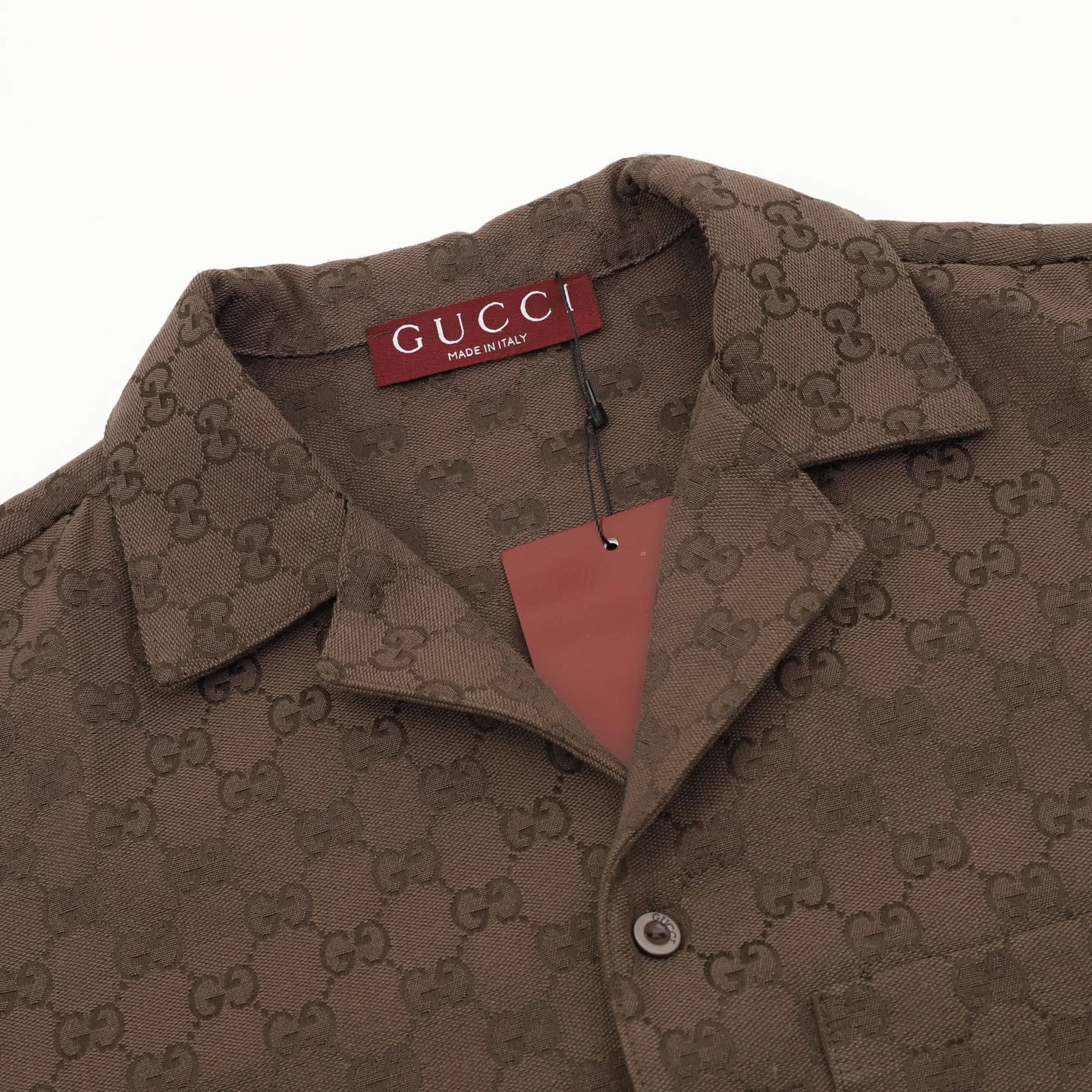 GUCCI Shirts & Polos Linen (Brown) 44-50 190202606040572_99 - Image 3