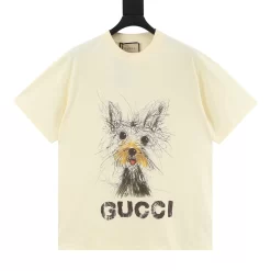 GUCCI T-shirts & Vests Cotton (Cream-Black-Yellow-Red) S-XL 110202606040600_79