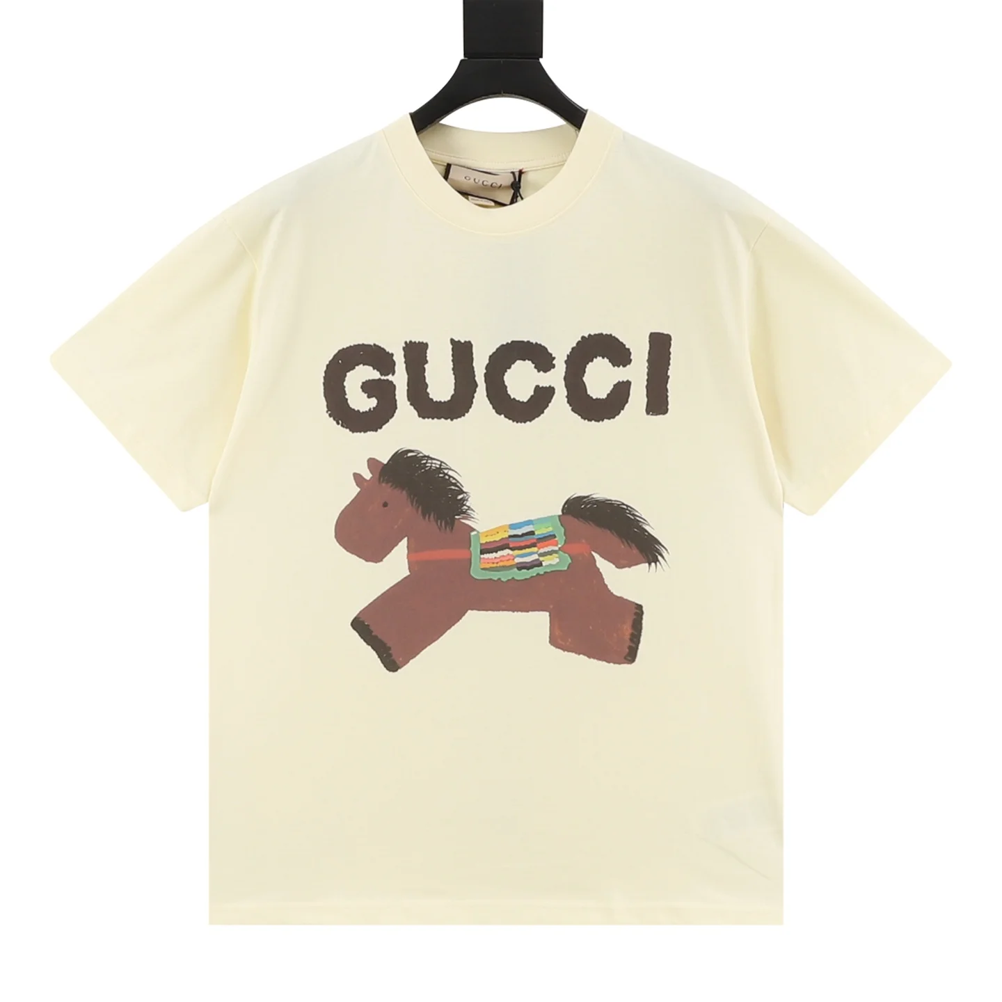 GUCCI T-shirts & Vests Cotton (Cream-Brown-Multi) S-XL 110202606040606_79