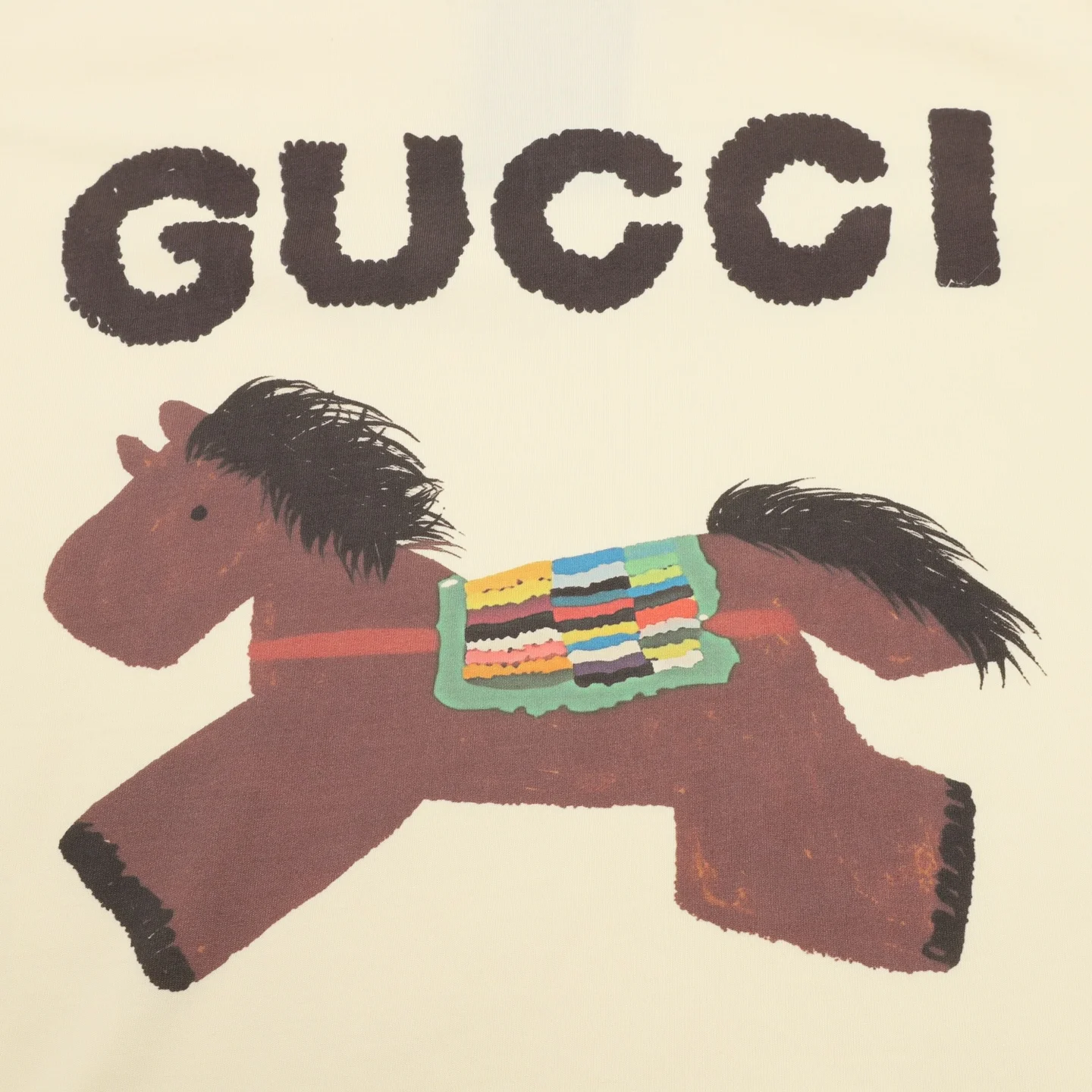 GUCCI T-shirts & Vests Cotton (Cream-Brown-Multi) S-XL 110202606040606_79 - Image 3