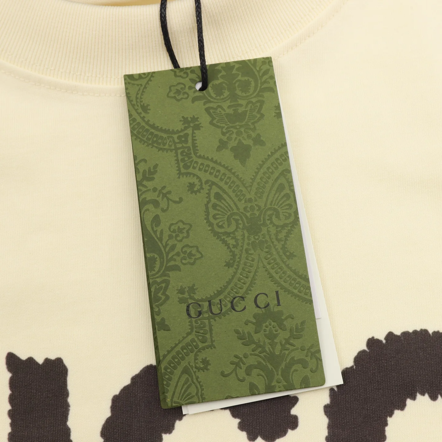 GUCCI T-shirts & Vests Cotton (Cream-Brown-Multi) S-XL 110202606040606_79 - Image 5
