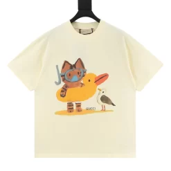 GUCCI T-shirts & Vests Cotton (Cream-Orange-Blue-Brown-Yellow) S-XL 110202606040602_79