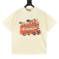 GUCCI T-shirts & Vests Cotton (Cream-Orange-Brown-Black-Blue) S-XL 110202606040593_79