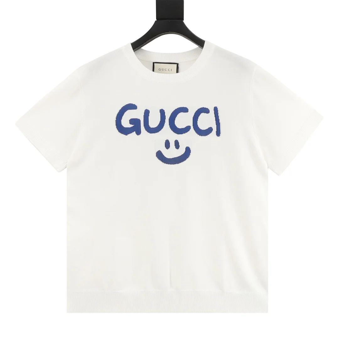 GUCCI T-shirts & Vests Knit (White-Blue) S-XL 140202606040782_89