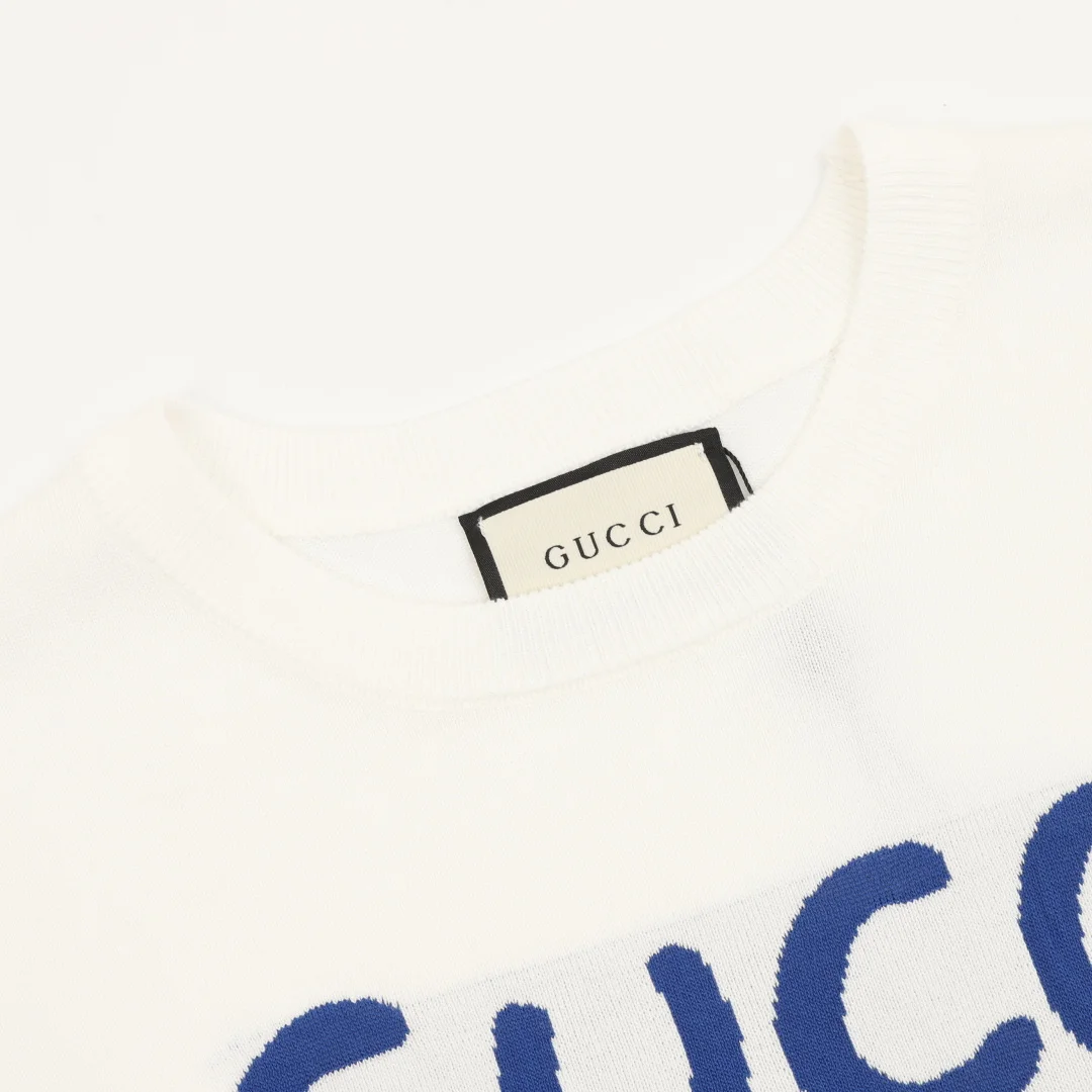 GUCCI T-shirts & Vests Knit (White-Blue) S-XL 140202606040782_89 - Image 3