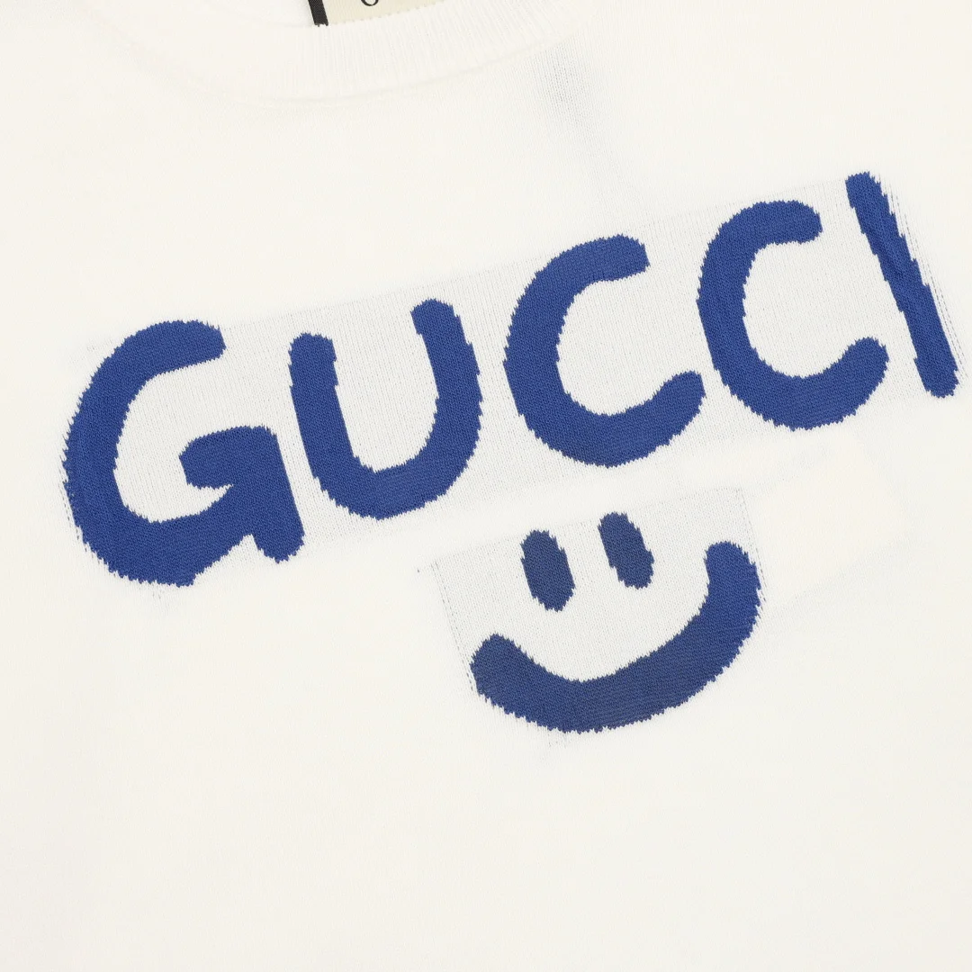 GUCCI T-shirts & Vests Knit (White-Blue) S-XL 140202606040782_89 - Image 4