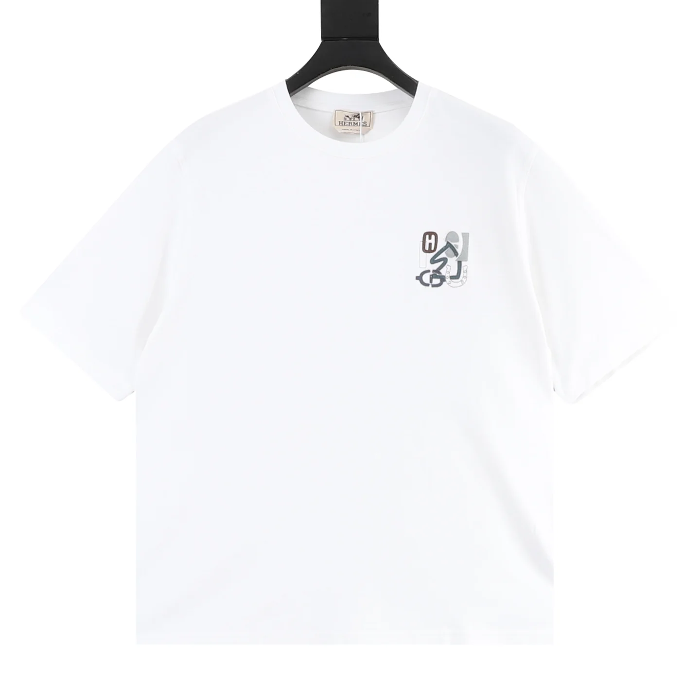 HERMES T-shirts & Vests Cotton (White-Gray-Blue) S-XL 120202606040489_79