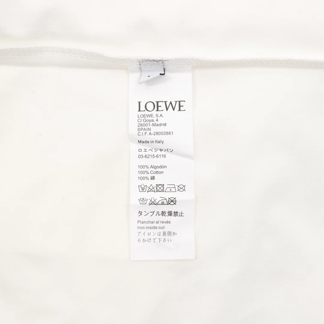 LOEWE T-shirts & Vests Cotton (White-Pink) S-XL 120202606040684_79 - Image 9