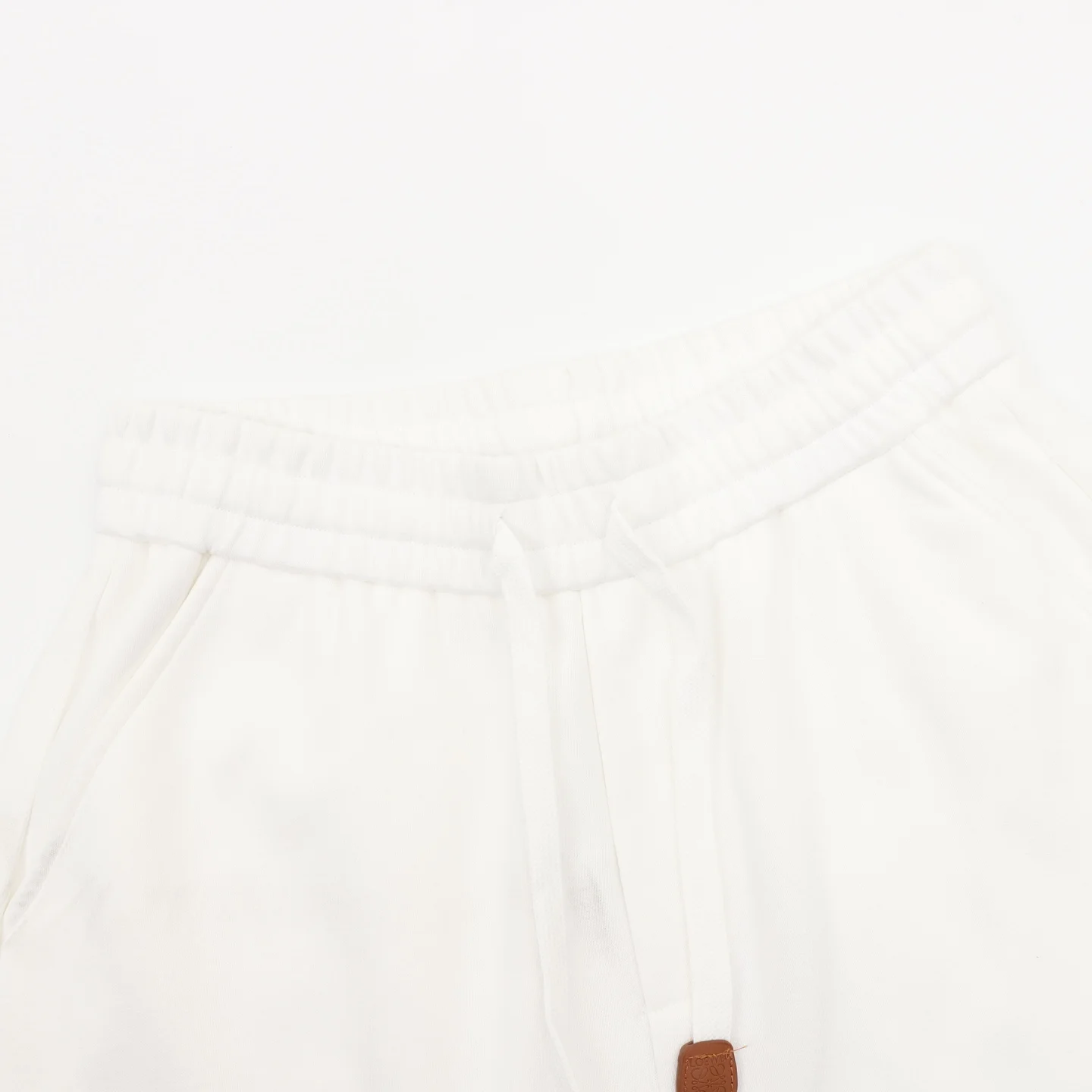 LOEWE Trousers & Shorts Cotton (White-Brown) M-XXL 140202606040494_89 - Image 3