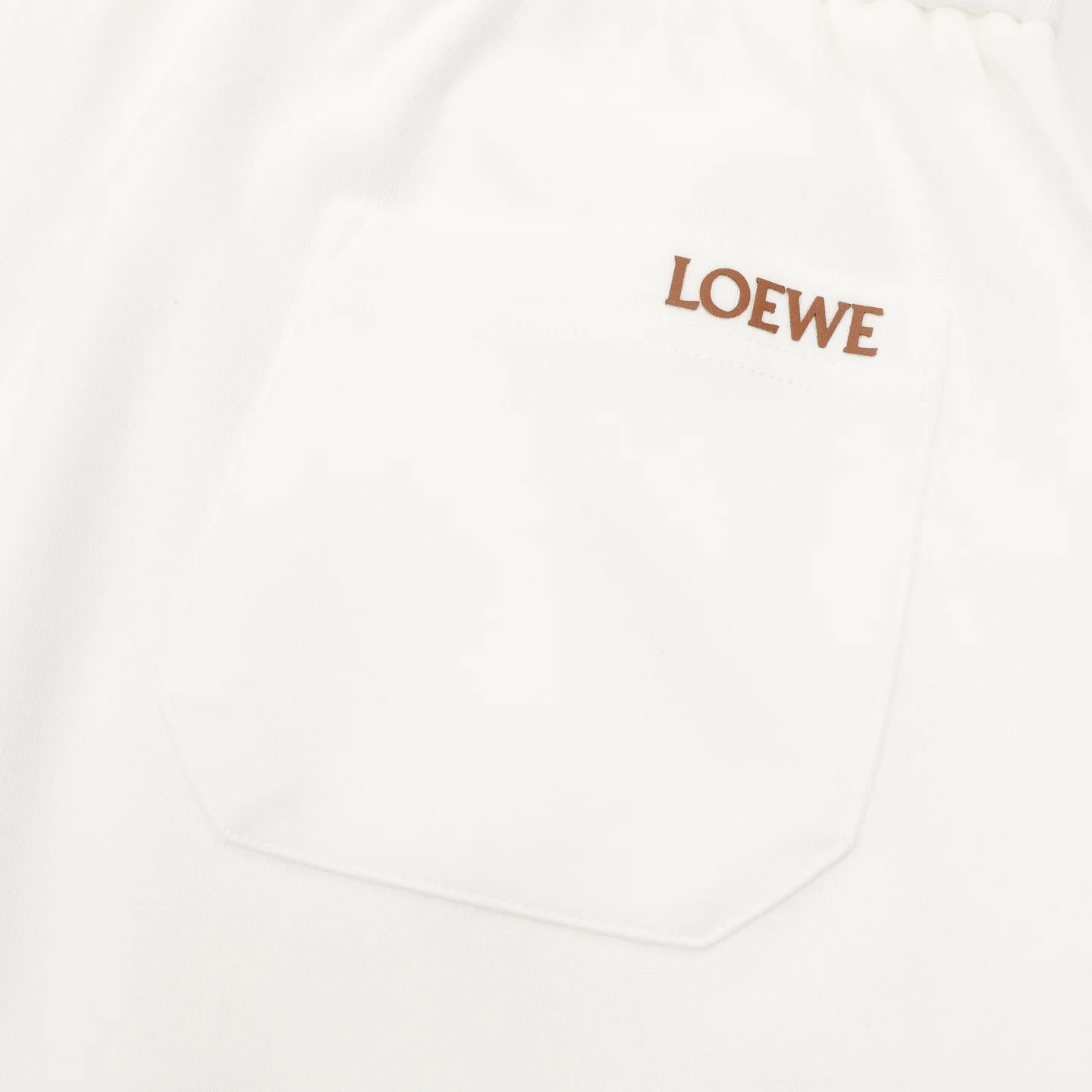LOEWE Trousers & Shorts Cotton (White-Brown) M-XXL 140202606040494_89 - Image 6