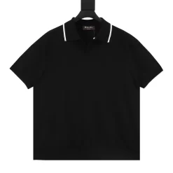 LORO PIANA Shirts & Polos Knit (Black-White) S-XL 160202606040337_89