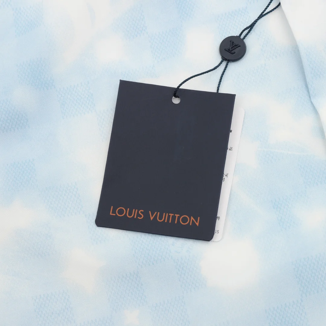 LV Shirts & Polos Cotton (Blue-White) S-XL 190202606040719_99 - Image 5