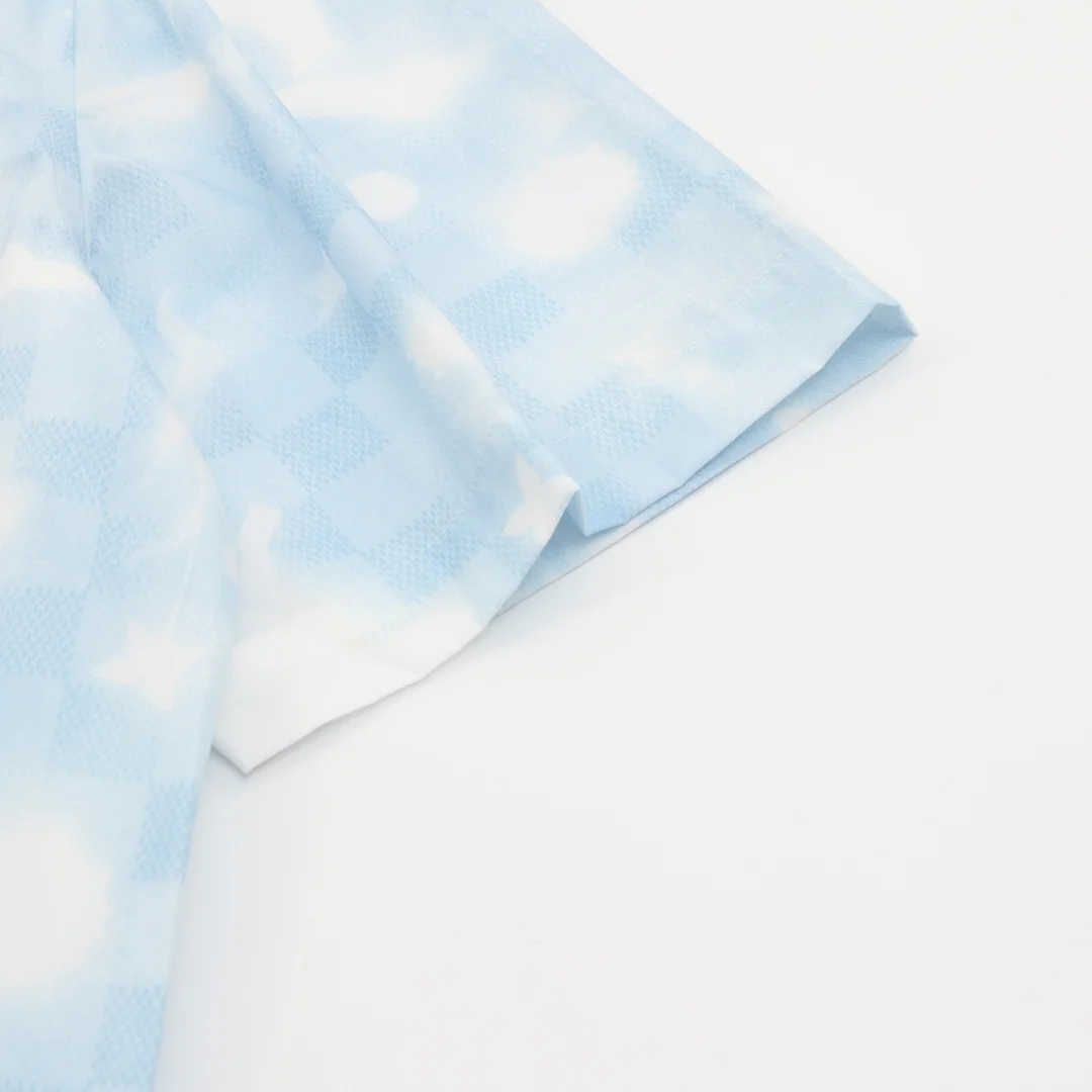LV Shirts & Polos Cotton (Blue-White) S-XL 190202606040719_99 - Image 6