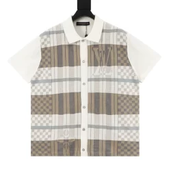 LV Shirts & Polos Cotton (White-Brown-Grey) XS-L 180202606040774_99