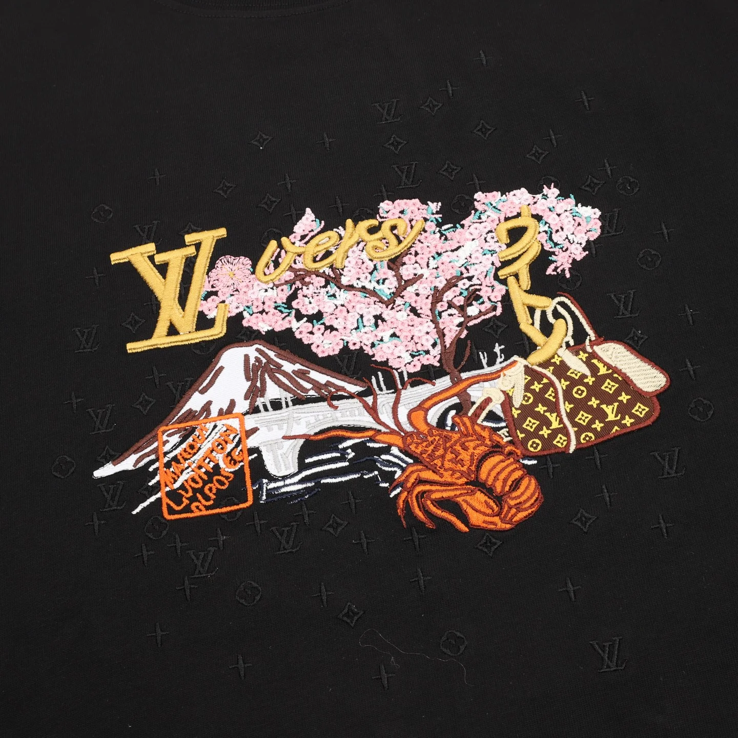 LV T-shirts & Vests Cotton (Black-Pink-Red-Gold-White) S-XL 120202606040626_79 - Image 3
