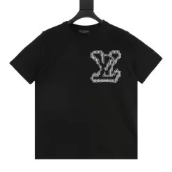 LV T-shirts & Vests Cotton (Black-White) S-XL 140202606040780_89