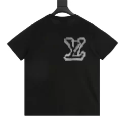 Alternative view of LV T-shirts & Vests Cotton (Black-White) S-XL 140202606040780_89