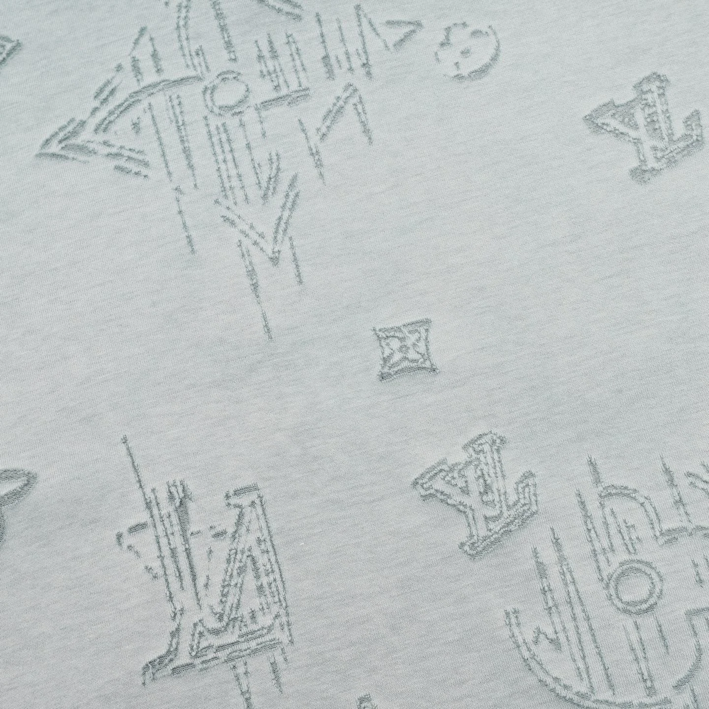 LV T-shirts & Vests Cotton (Green-Grey) S-XL 130202606040296_89 - Image 4