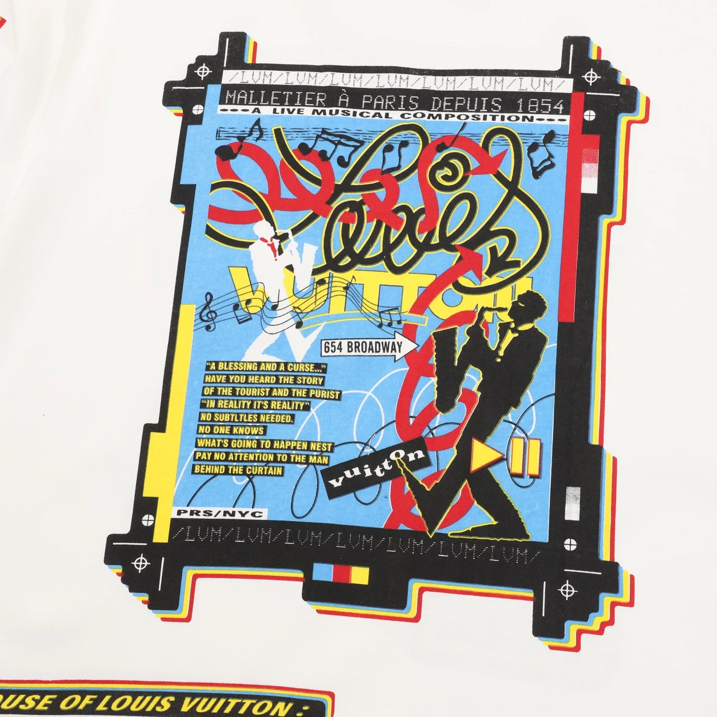 LV T-shirts & Vests Cotton (White-Blue-Yellow-Red-Black) S-XL 120202606040376_79 - Image 8