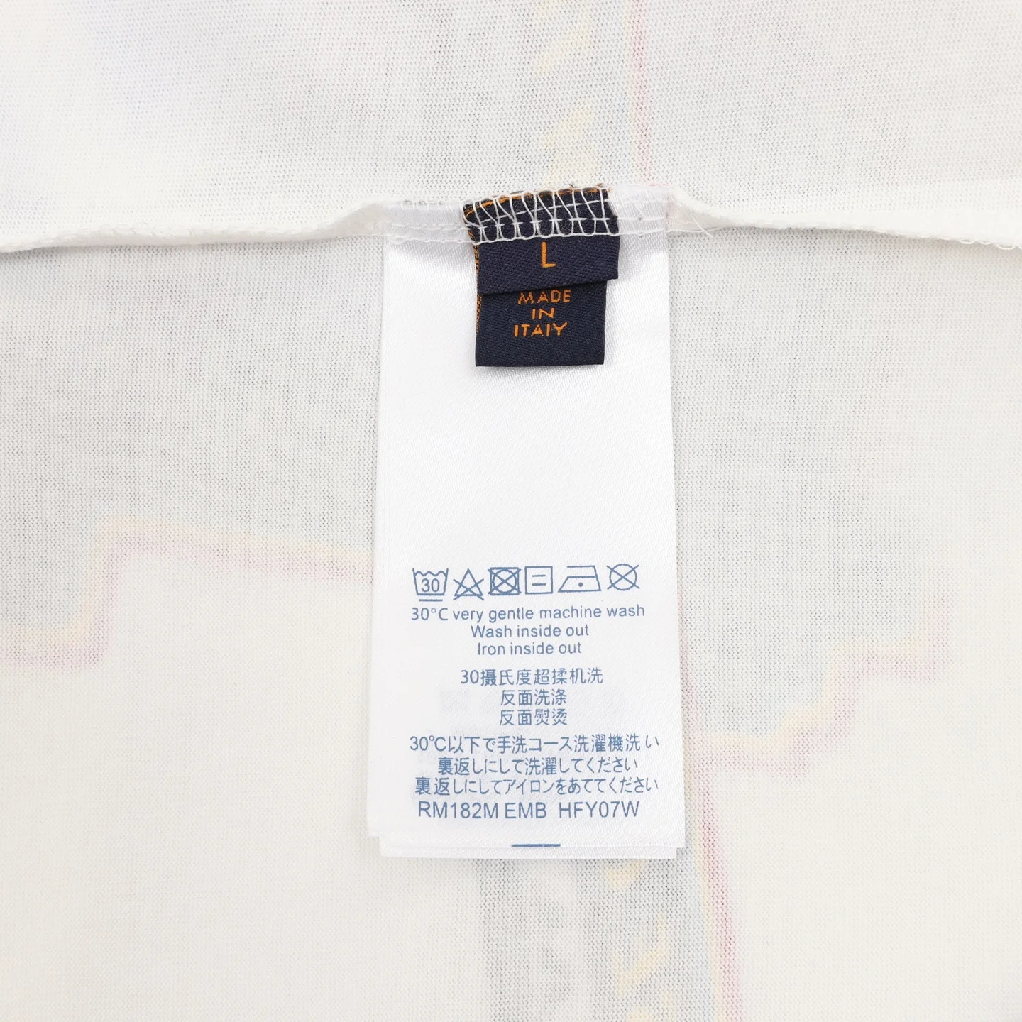 LV T-shirts & Vests Cotton (White-Blue-Yellow-Red-Black) S-XL 120202606040376_79 - Image 9