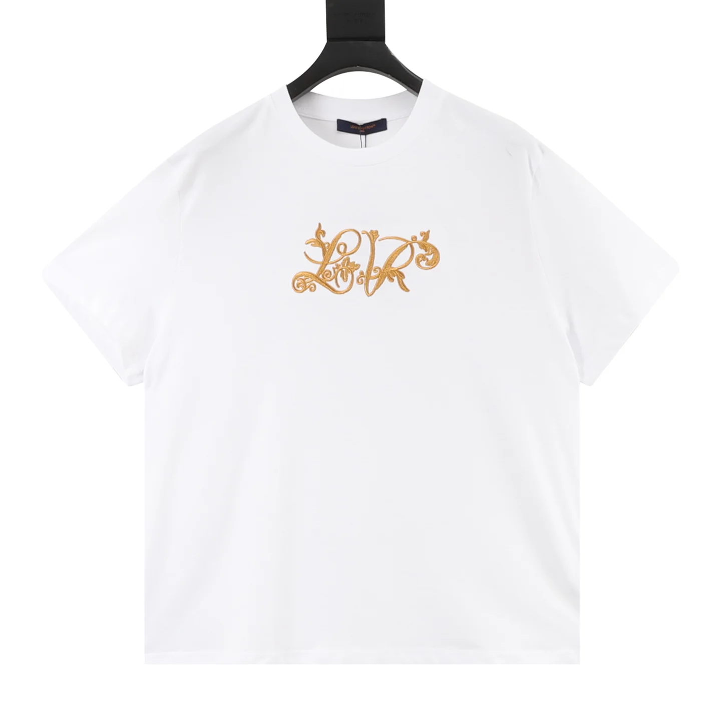 LV T-shirts & Vests Cotton (White-Gold) S-XL 120202606040218_79