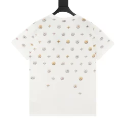 Alternative view of LV T-shirts & Vests Cotton (White-Gold-Silver) S-XL 140202606040354_89