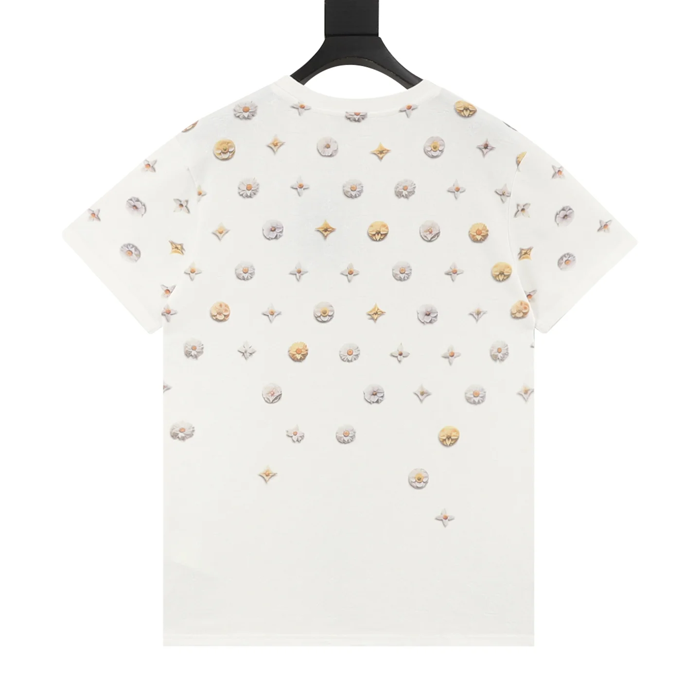 LV T-shirts & Vests Cotton (White-Gold-Silver) S-XL 140202606040354_89 - Image 2