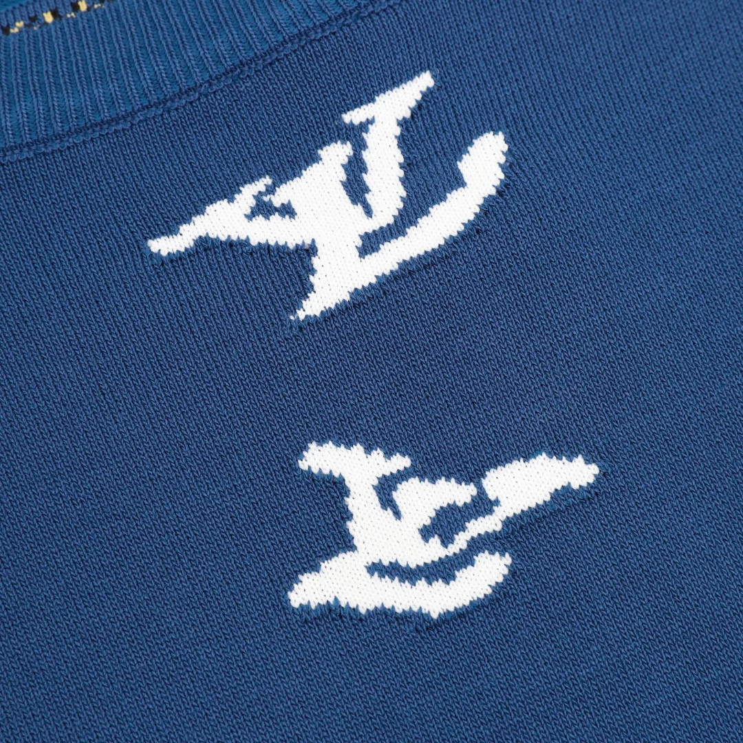 LV T-shirts & Vests Knit (Blue-White) S-XL 140202606040781_89 - Image 4